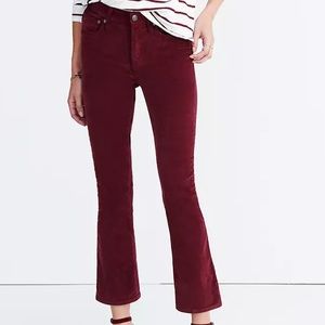 Madewell Cali Demi-Boot Jeans in Velvet